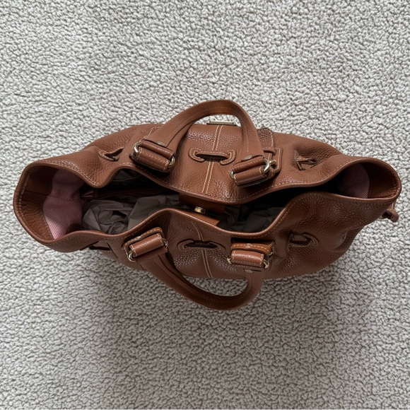 ❤️ Dooney & Bourke | Caramel Pebble Grain Satchel - Picture 5 of 11